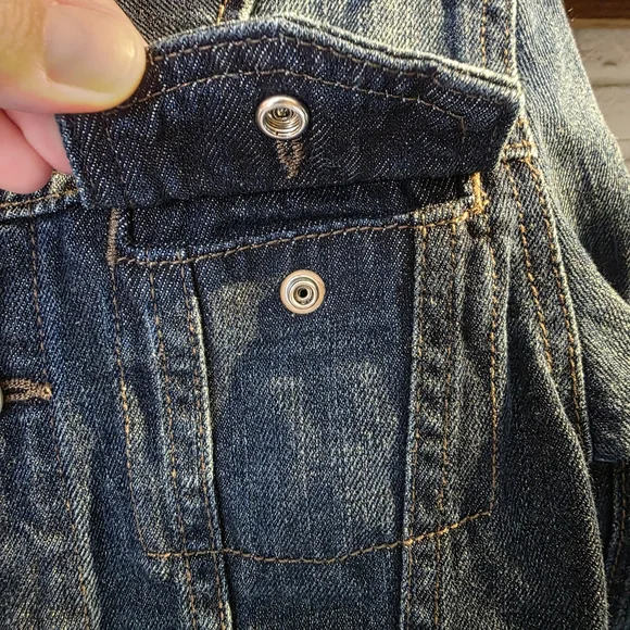 The Children's Place 100% cotton Collared Jean Jacket Size 4T - Picture 6 of 7